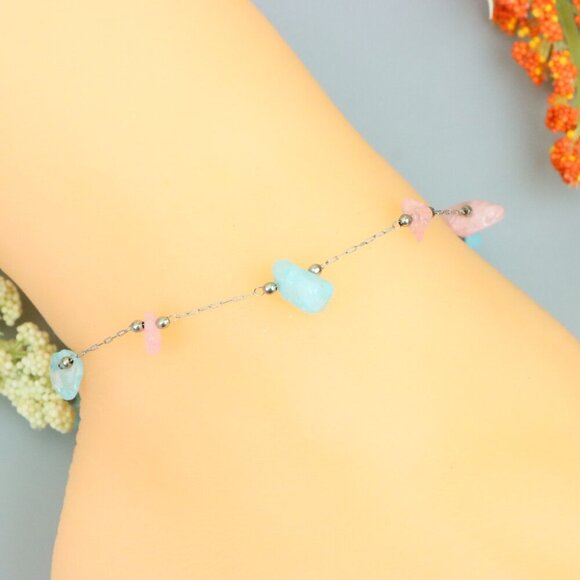 "Handmade Anklet – A Stylish Choice for Women, Thoughtful Gift Idea, EVCH1001 - Picture 2 of 11